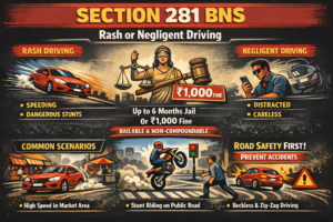 Section 281 of the Bharatiya Nyaya Sanhita (BNS) 2023