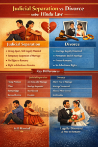 difference between judicial separation and divorce